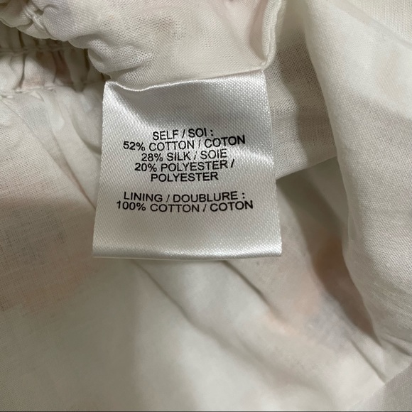 TANYA TAYLOR NWT Cream Smocked Silk Blend Floral Emma Top Size Large - Picture 5 of 10